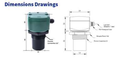 UTG21-S Ultrasonic Level Transmitter - Image 2